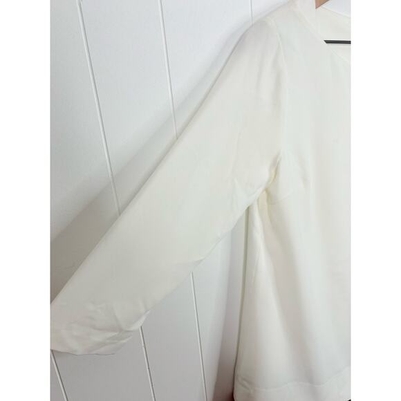 Club Monaco Layered Colorblock Drop Waist Mini Dress Size 2 White Black - Picture 4 of 12